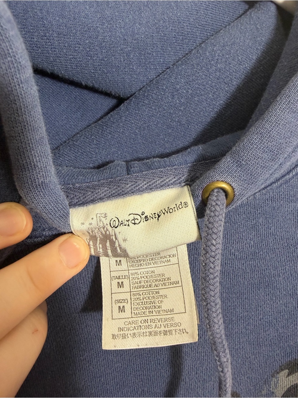Walt Disney World Mickey Mouse Hoodie Sweatshirt Blue - Picture 4 of 5